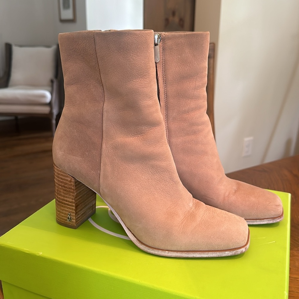 Sam Edelman Osten Leather Bootie, Tan, size 8.5